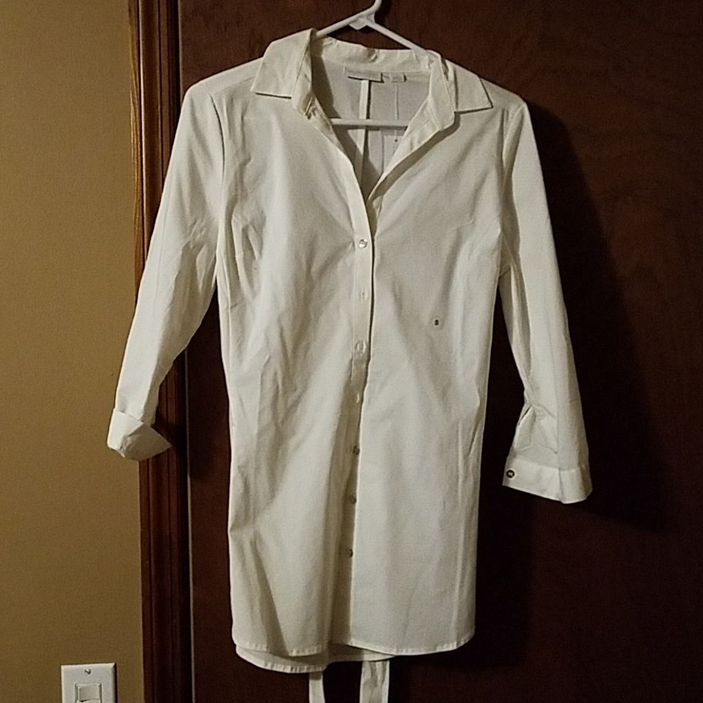 White, button up, women's shirt
